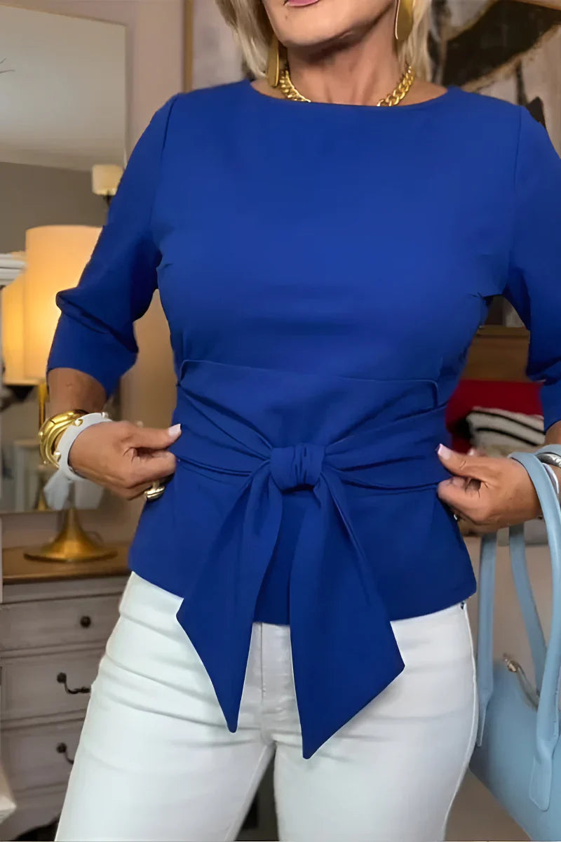 Caterina Mantellini™ Versatile Bow Top for Work and Evenings