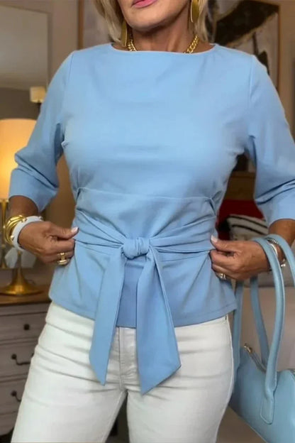 Caterina Mantellini™ Versatile Bow Top for Work and Evenings