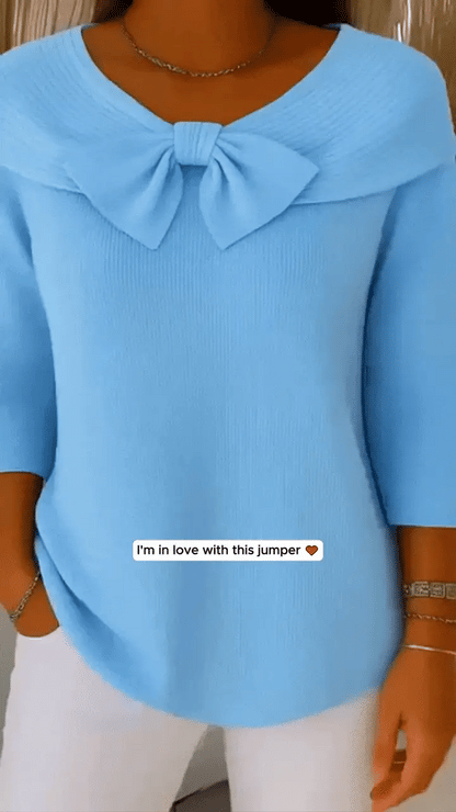 Caterina Mantellini™ Versatile Bow Top for Work and Evenings