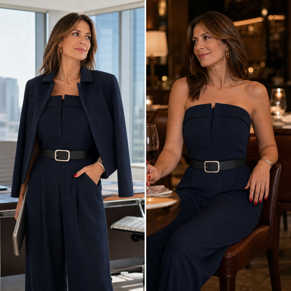 Caterina Nicodemi™ Versatile Jumpsuit Blazer Set for Work and Evenings