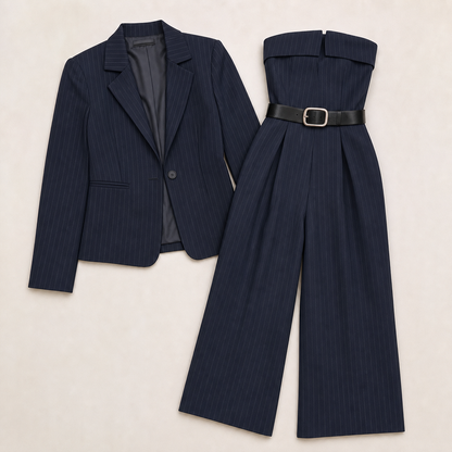 Caterina Nicodemi™ Versatile Jumpsuit Blazer Set for Work and Evenings