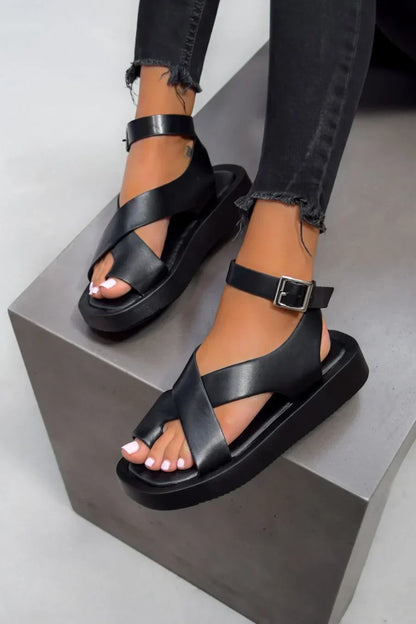 Caterina Zecchini Chunky Gladiator Sandals - main product view of chunky-soled gladiator sandals