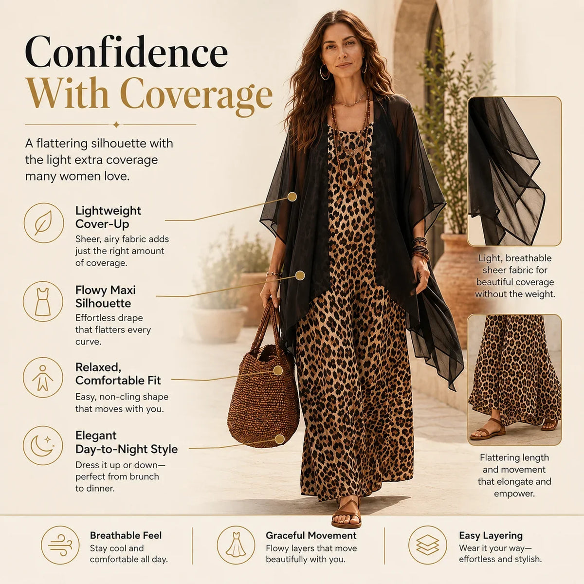 Catia Sestini™ Two-in-One Maxi Dress for Effortless Style