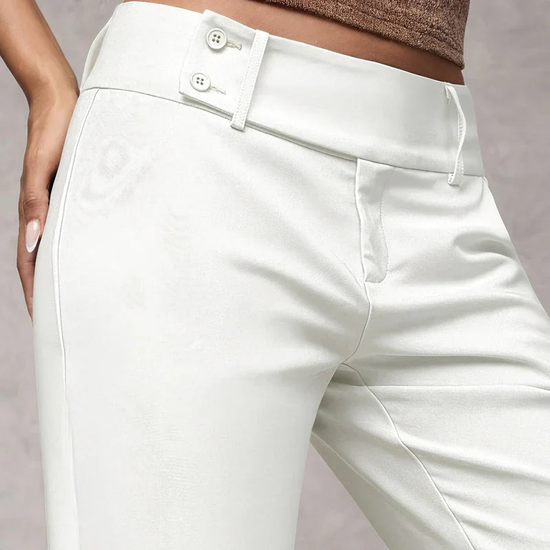 Cecilia Baldini™ Elegant Wide Leg Trousers