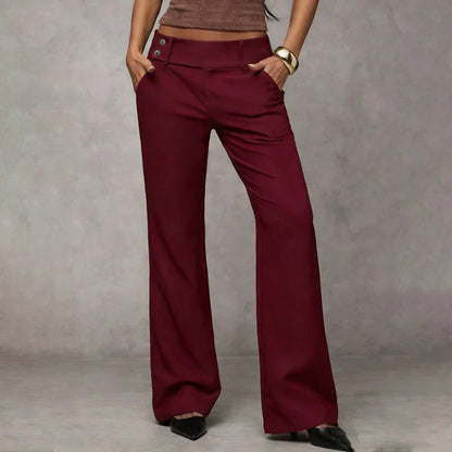 Cecilia Baldini™ Elegant Wide Leg Trousers