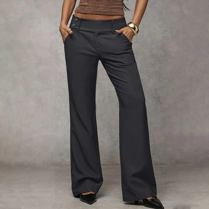 Cecilia Baldini™ Elegant Wide Leg Trousers