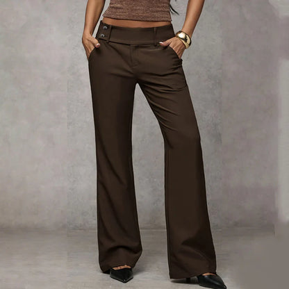 Cecilia Baldini™ Elegant Wide Leg Trousers