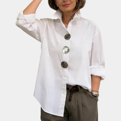 Cecilia Guidetti™ Versatile Button Blouse for Easy Outfits