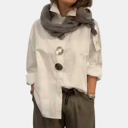 Cecilia Guidetti™ Versatile Button Blouse for Easy Outfits