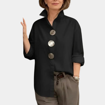 Cecilia Guidetti™ Versatile Button Blouse for Easy Outfits