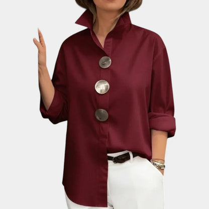 Cecilia Guidetti™ Versatile Button Blouse for Easy Outfits
