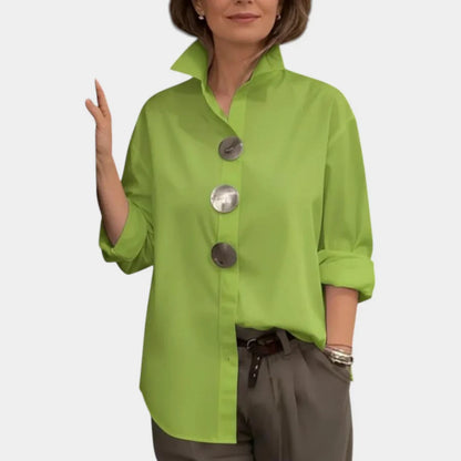 Cecilia Guidetti™ Versatile Button Blouse for Easy Outfits