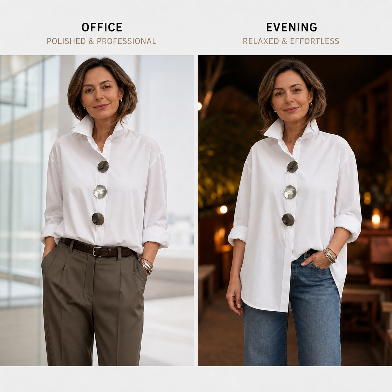 Cecilia Guidetti™ Versatile Button Blouse for Easy Outfits