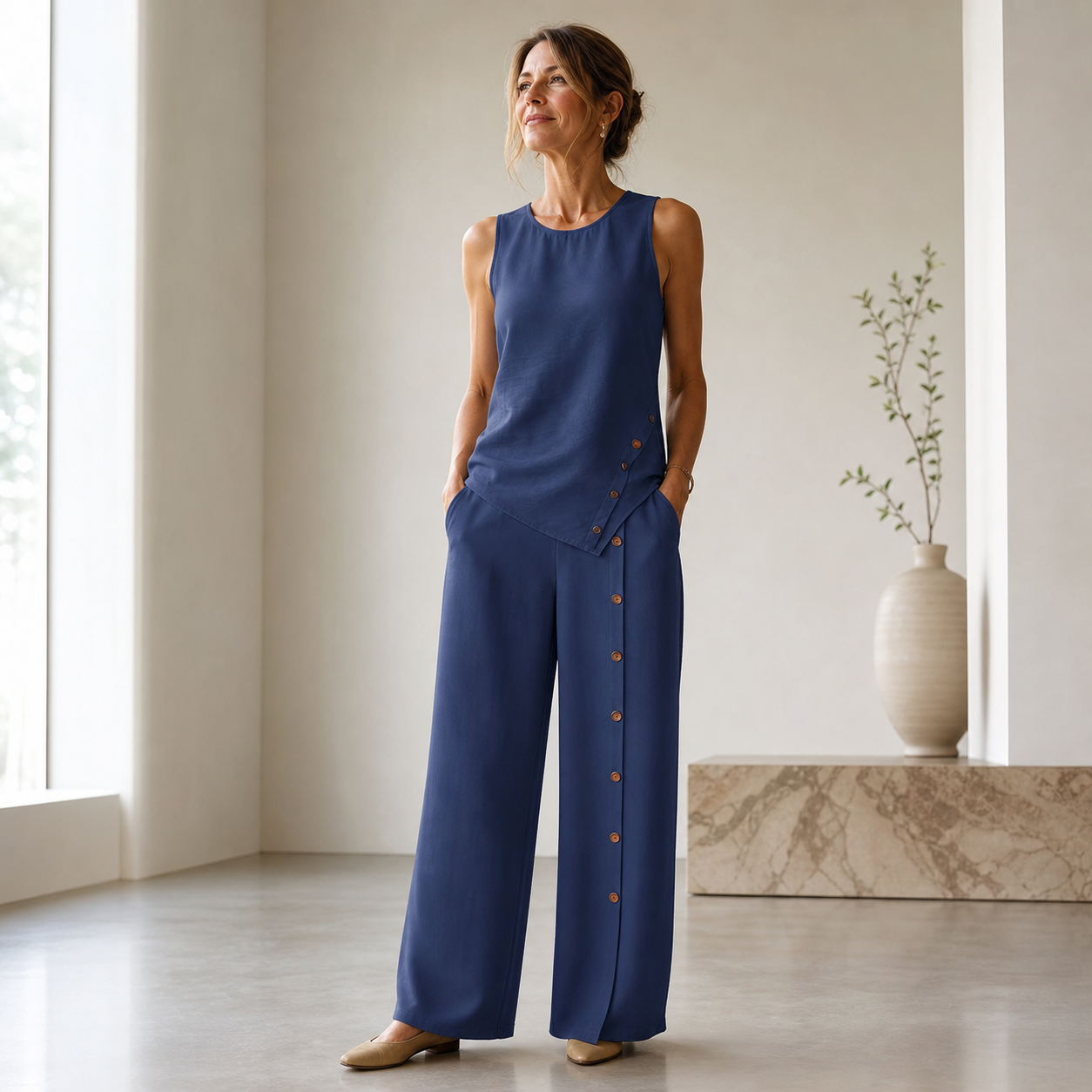 Celeste Maroni™ Effortless Two-Piece Set for Polished Everyday Style