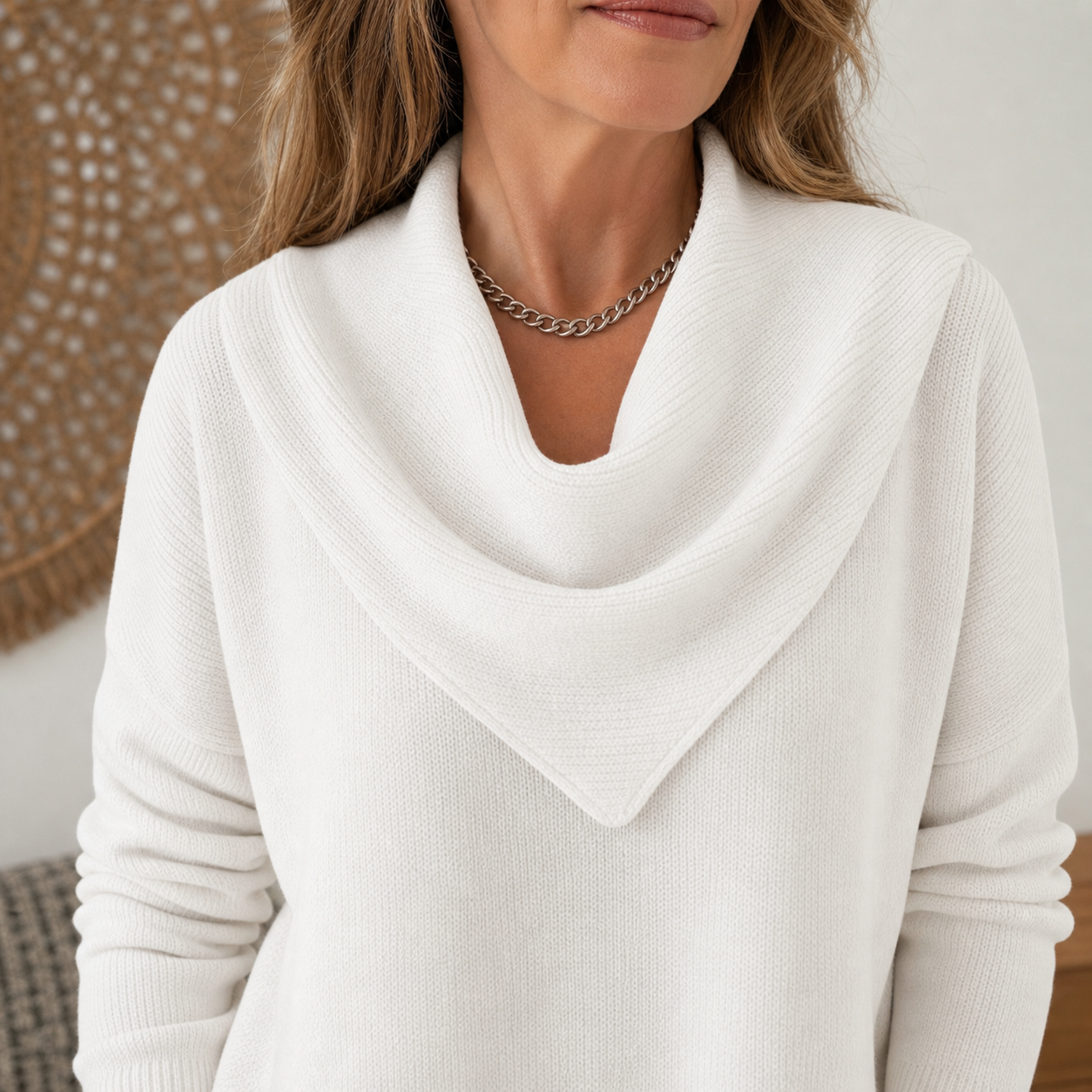 Celeste Notari™ Versatile Triangle Neck Sweater Top