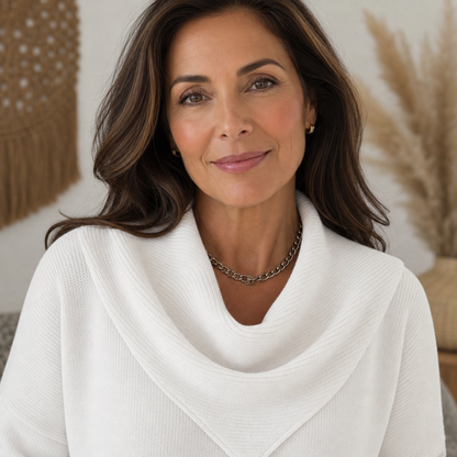 Celeste Notari™ Versatile Triangle Neck Sweater Top