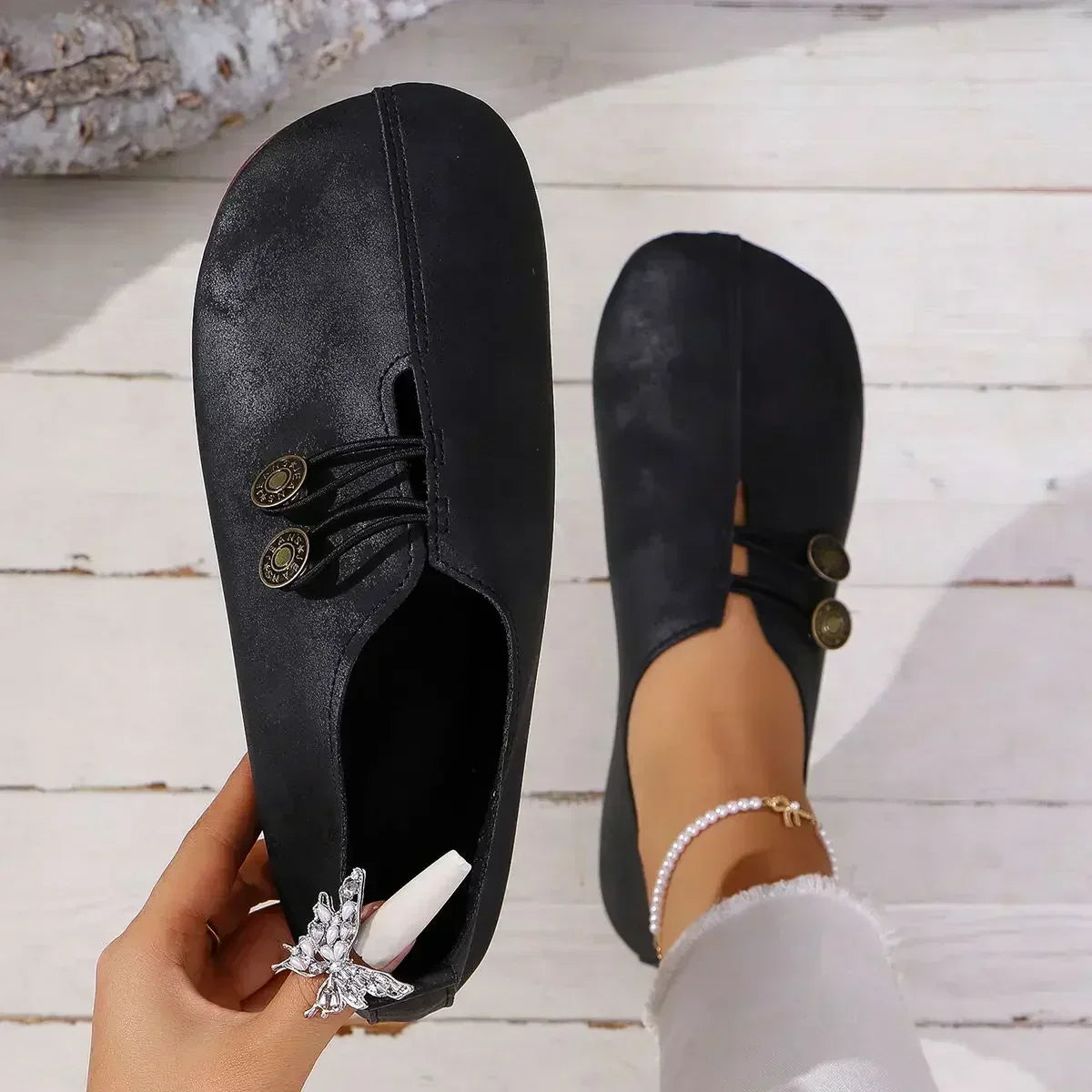 Charlee Soft Suede Orthopedic Loafers - main product view of suede loafers
