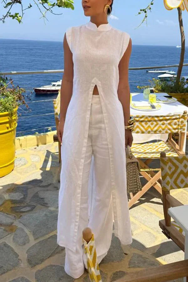 Chiara Imperatore™ Sleeveless Two-Piece Set for Effortless Style