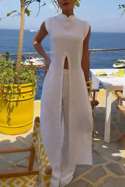Chiara Imperatore™ Sleeveless Two-Piece Set for Effortless Style