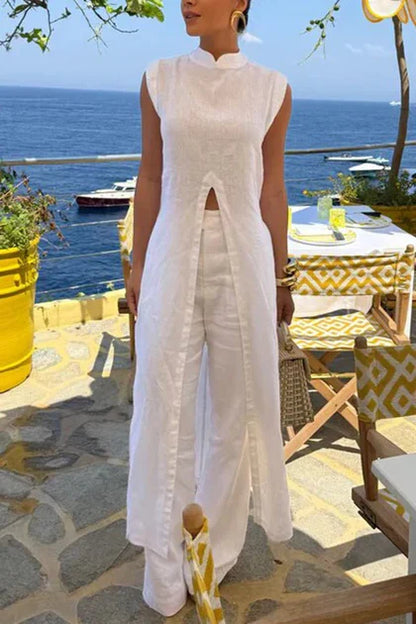 Chiara Imperatore™ Sleeveless Two-Piece Set for Effortless Style
