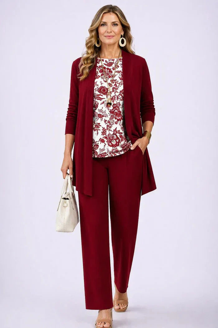 Chiara Martorana™ Coordinated Three-Piece Set for Effortless Style