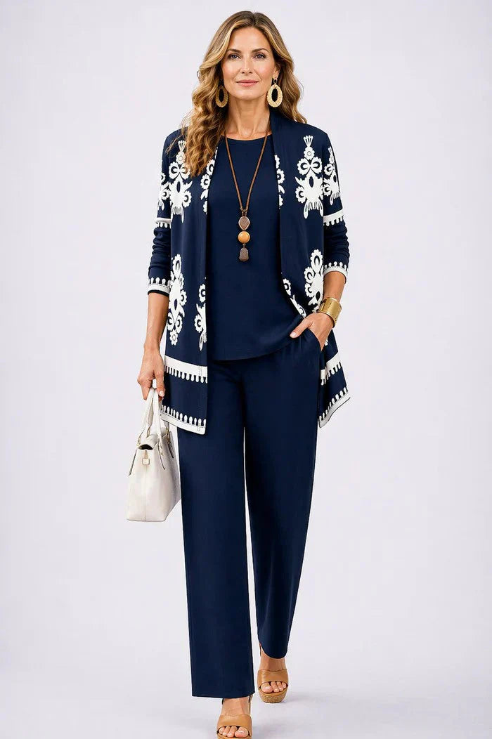 Chiara Martorana™ Coordinated Three-Piece Set for Effortless Style