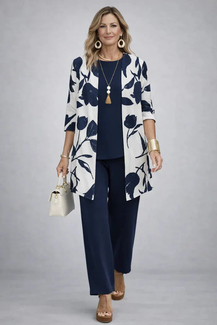 Chiara Martorana™ Coordinated Three-Piece Set for Effortless Style