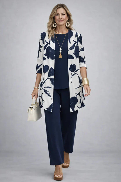 Chiara Martorana™ Coordinated Three-Piece Set for Effortless Style