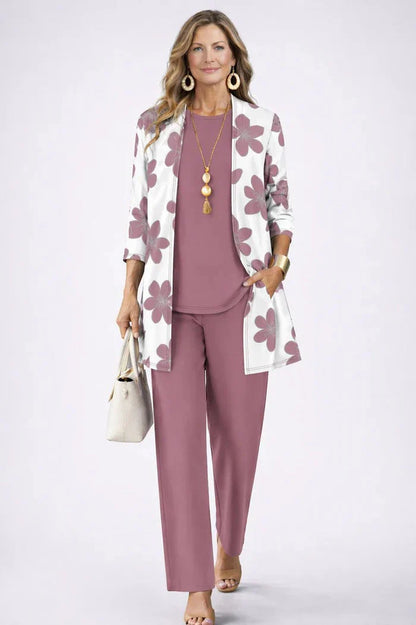 Chiara Martorana™ Coordinated Three-Piece Set for Effortless Style