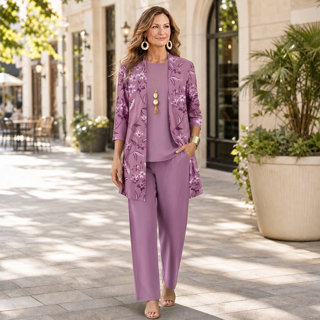 Chiara Martorana™ Coordinated Three-Piece Set for Effortless Style