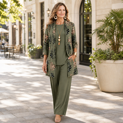 Chiara Martorana™ Coordinated Three-Piece Set for Effortless Style