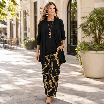 Chiara Martorana™ Coordinated Three-Piece Set for Effortless Style