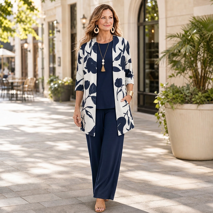 Chiara Martorana™ Coordinated Three-Piece Set for Effortless Style