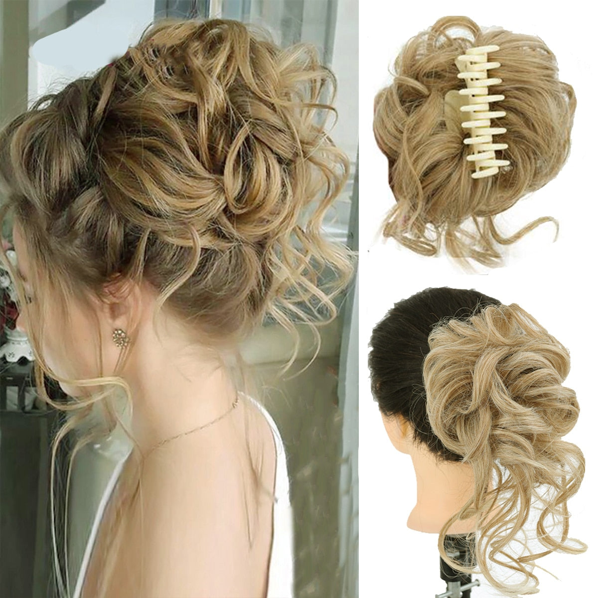 ChicChignon+™ Knotted hairpiece with clip