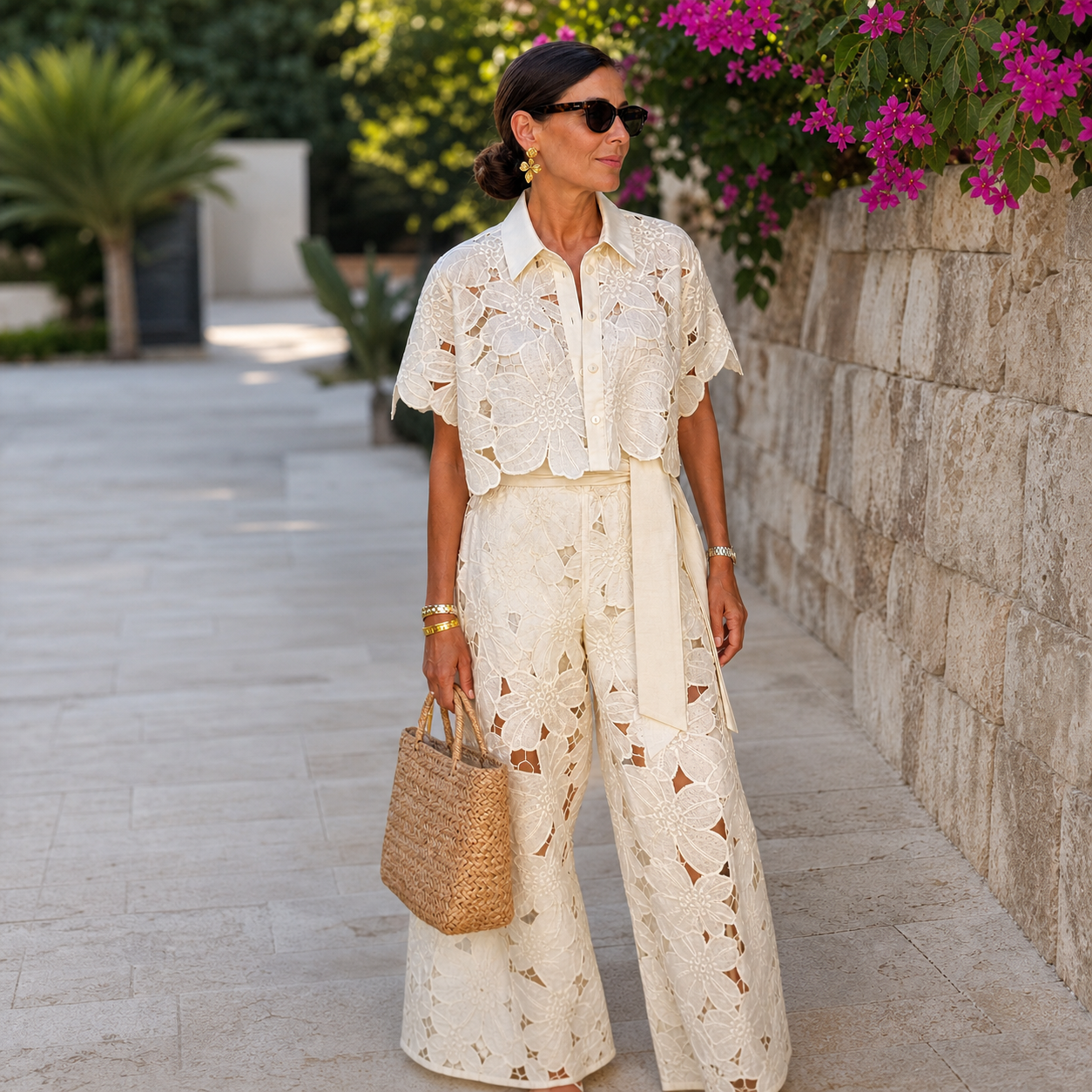 Cinzietta Incardona™ Embroidered Lace Set for Day to Evening