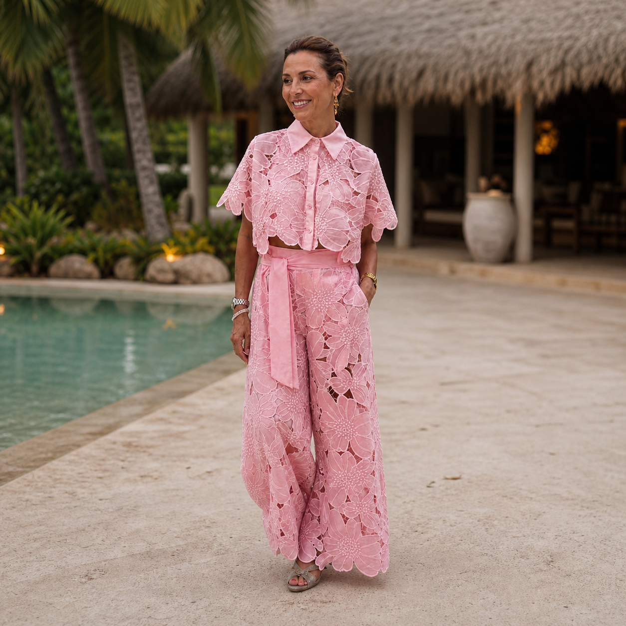 Cinzietta Incardona™ Embroidered Lace Set for Day to Evening