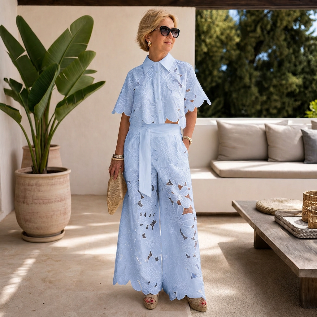Cinzietta Incardona™ Embroidered Lace Set for Day to Evening
