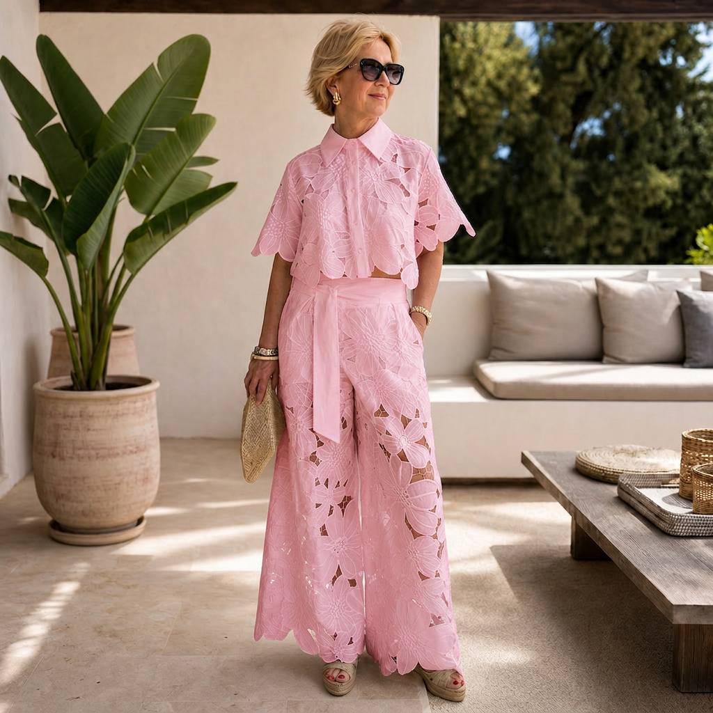 Cinzietta Incardona™ Embroidered Lace Set for Day to Evening