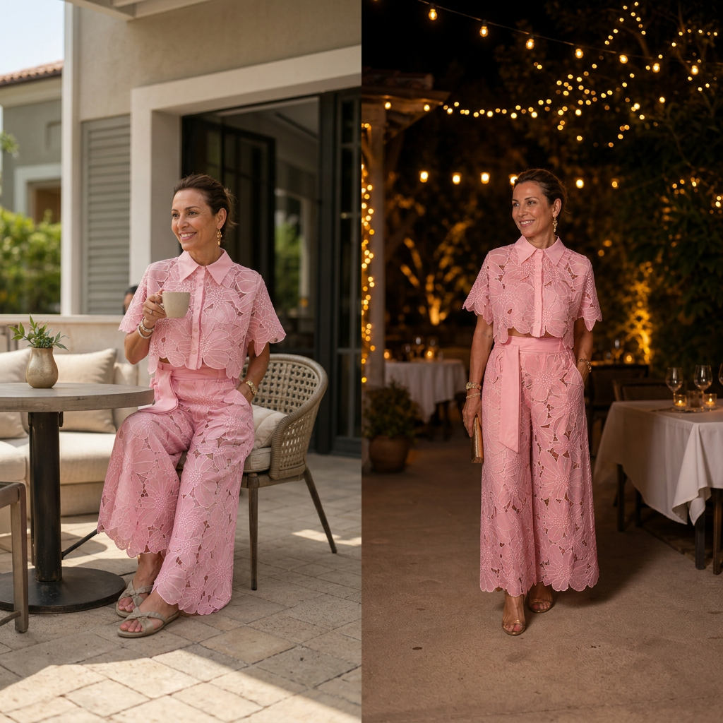 Cinzietta Incardona™ Embroidered Lace Set for Day to Evening