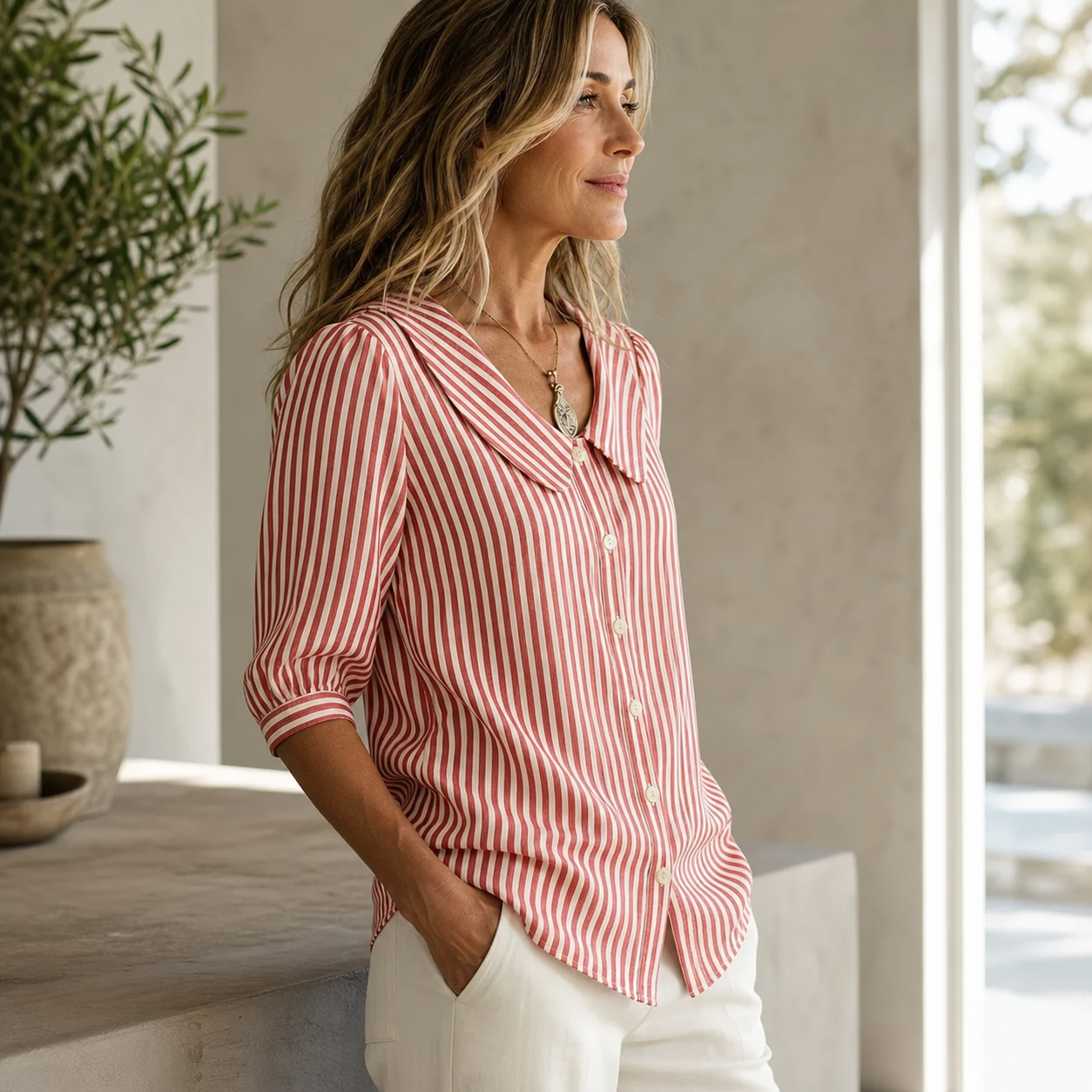 Cinzietta Mascarpone™ Breathable Shirt for Effortless Style
