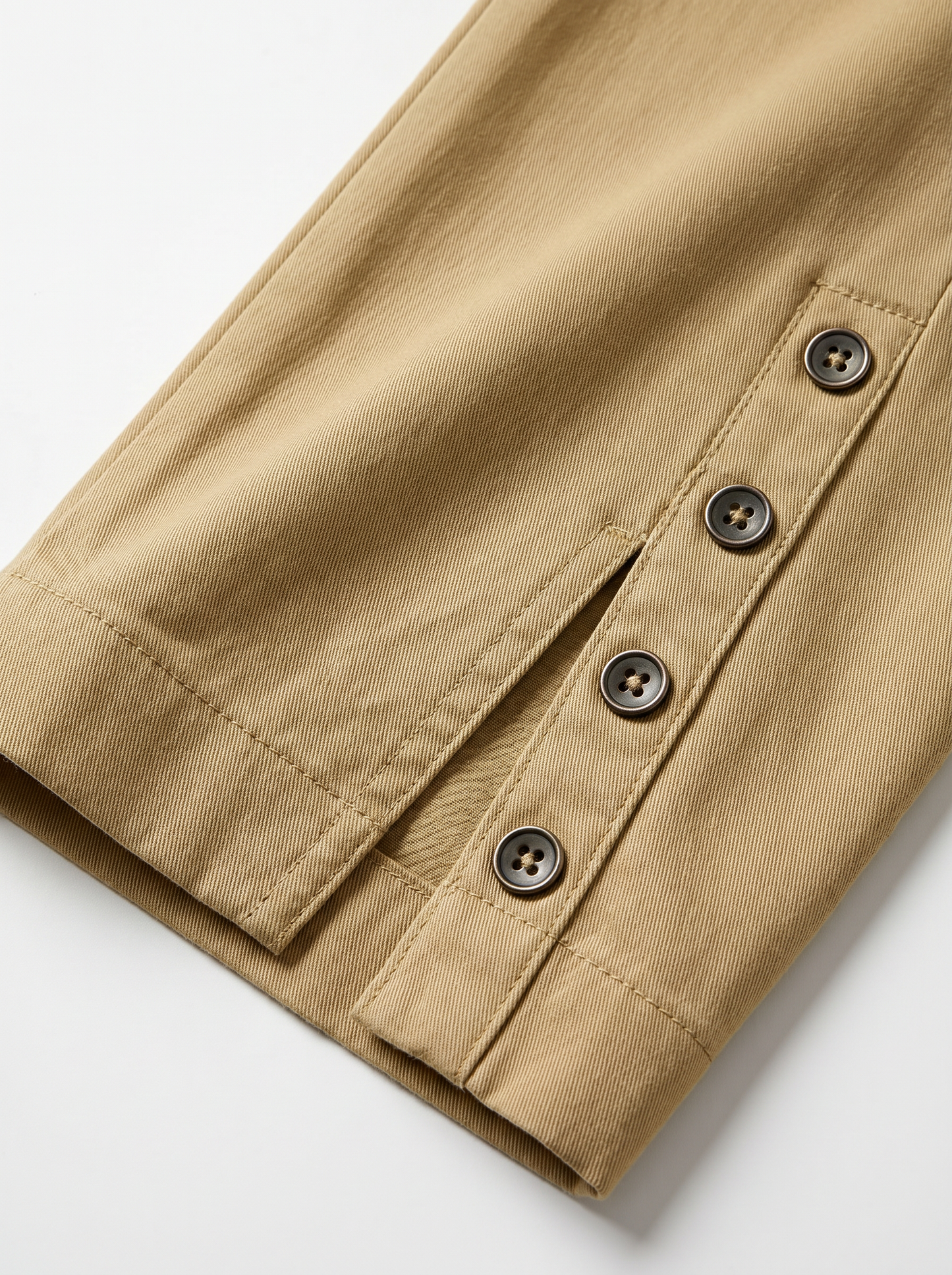 Clara Olivieri™ Tailored Button Ankle Trousers