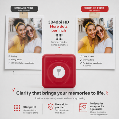 ClarityTier™ Portable Photo Printer for Instant Keepsakes
