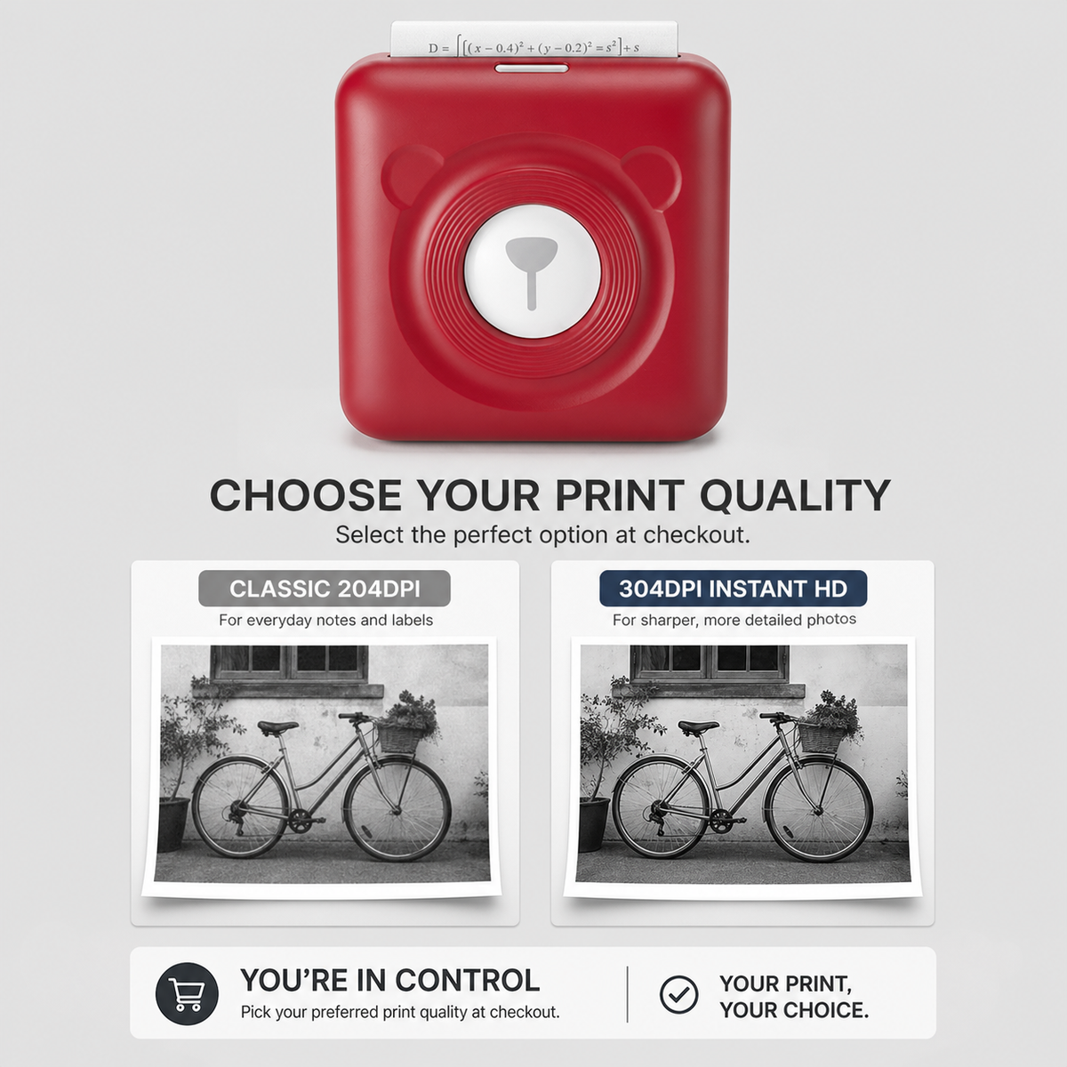 ClarityTier™ Portable Photo Printer for Instant Keepsakes