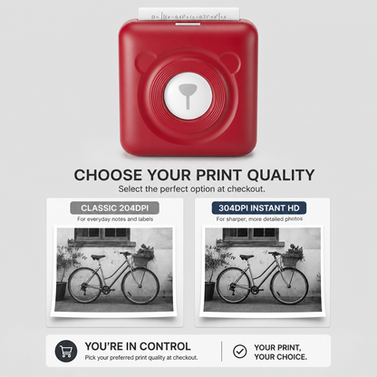 ClarityTier™ Portable Photo Printer for Instant Keepsakes