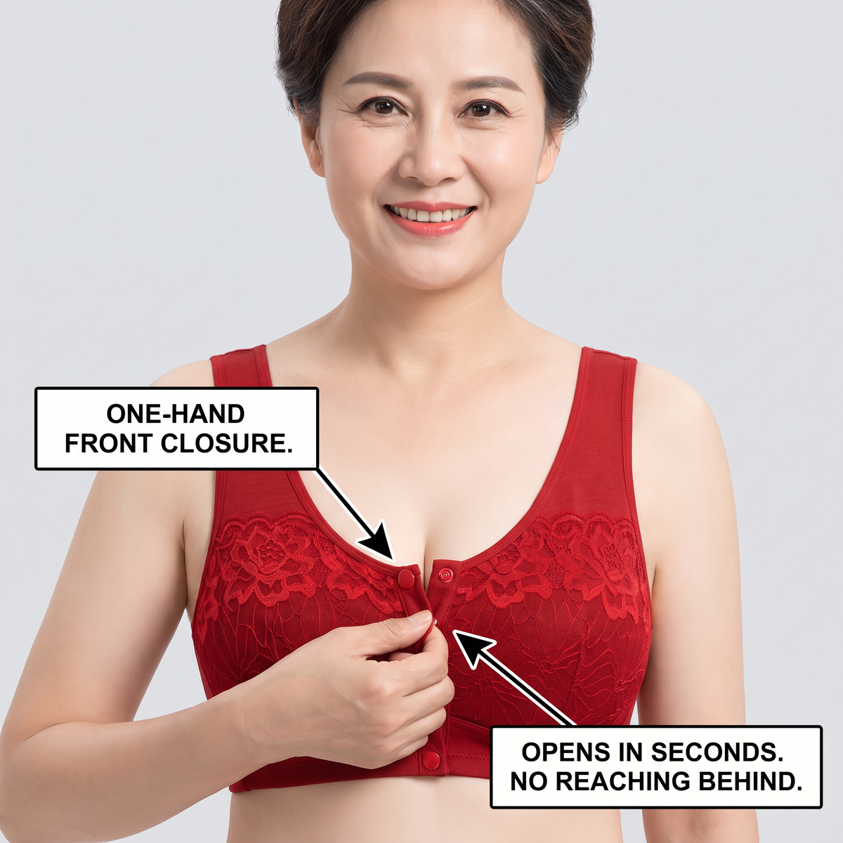 Claspella™ Breathable Front Clasp Bra for All-Day Comfort