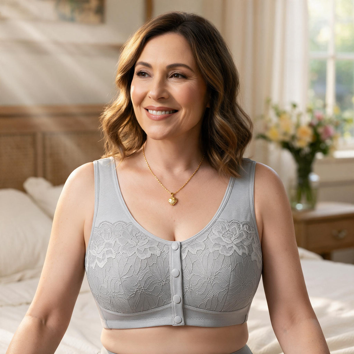 Claspella™ Breathable Front Clasp Bra for All-Day Comfort