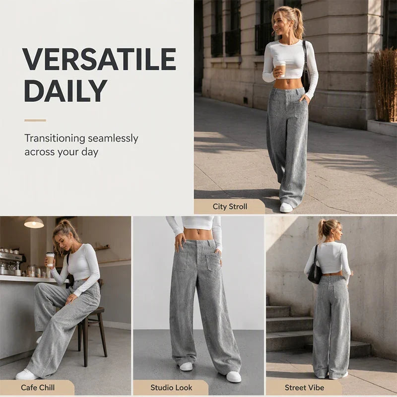 Colomba Ughi™ Relaxed Wide Leg Pants for Everyday Comfort