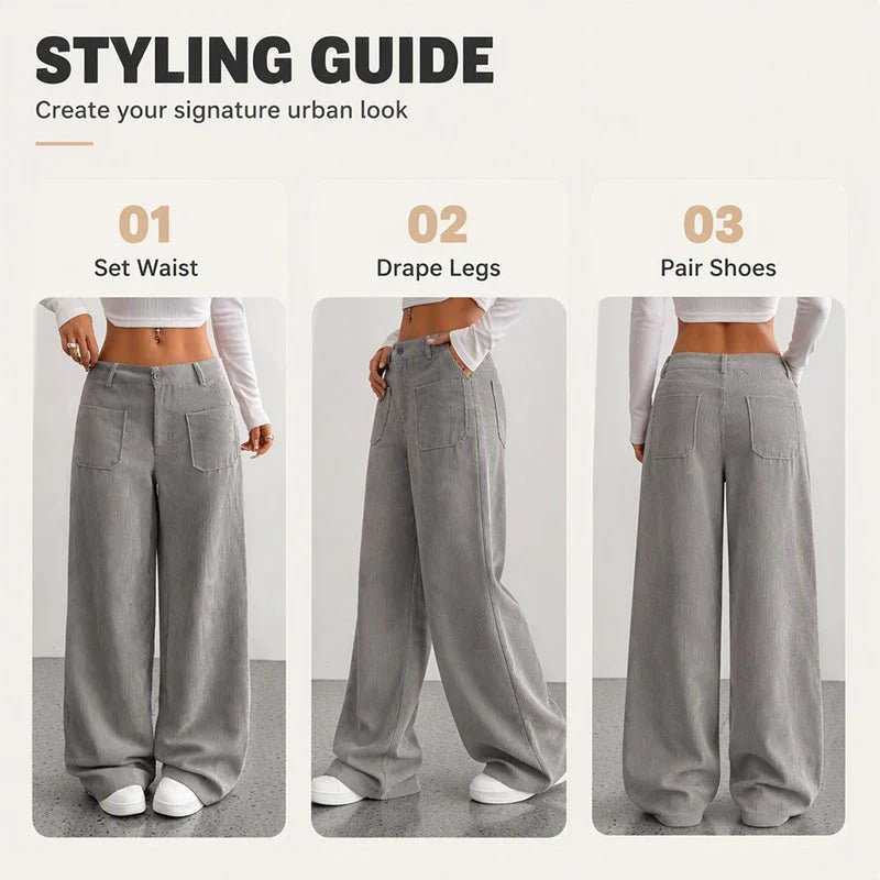 Colomba Ughi™ Relaxed Wide Leg Pants for Everyday Comfort
