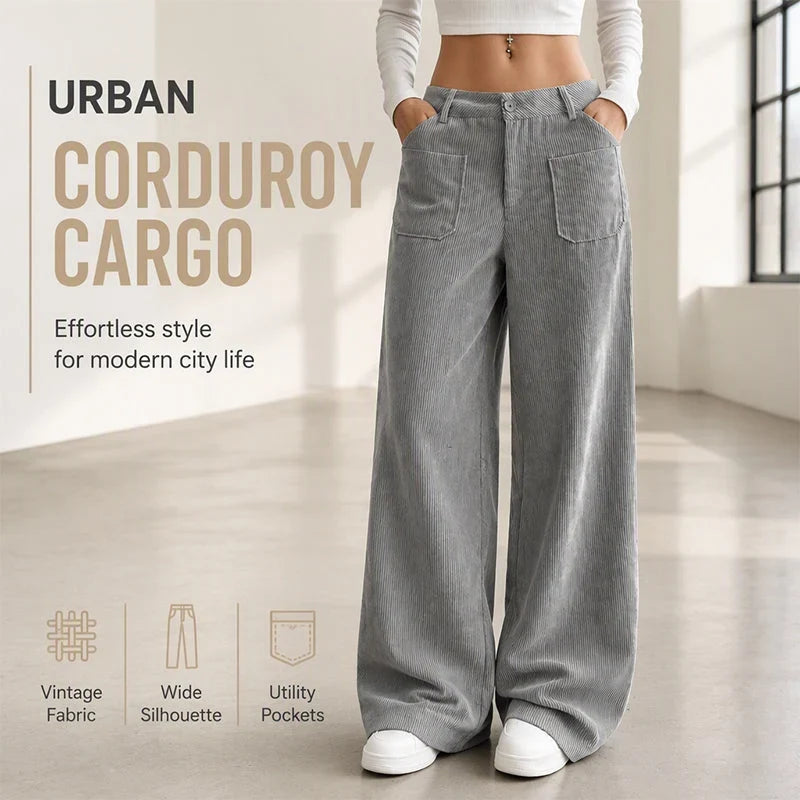 Colomba Women's Casual Relaxed Fit Wide-Leg Pants - main front product view