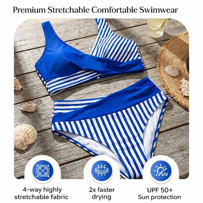 Colorvine™ Color Block Bikini for Confident Curves